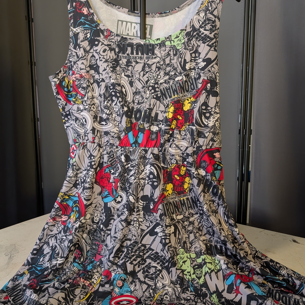 Marvel Comics Graphic Dress LG